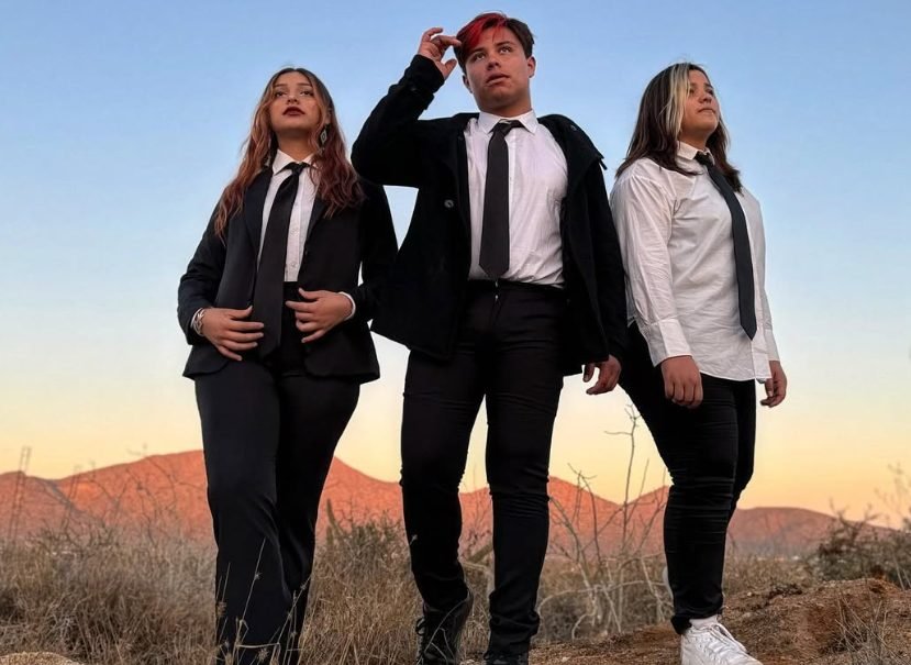 Kids Monsters trio portrait in Los Cabos